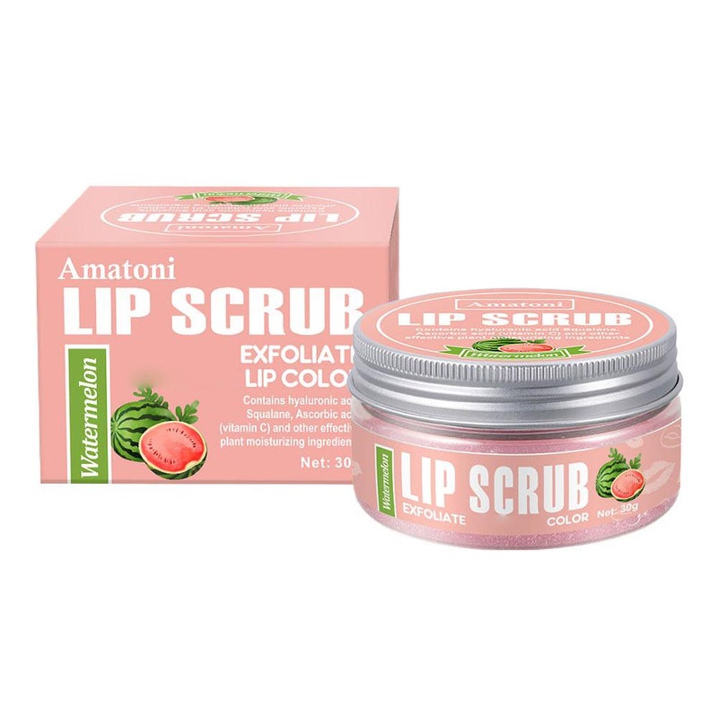 Fruit-flavored lip scrub, exfoliating, moisturizing, nourishing lip balm, for export.